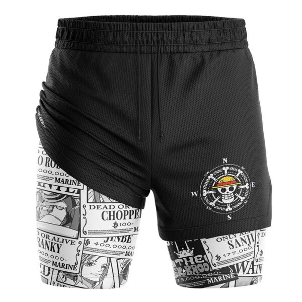 All-over Print Double-layer Sports Shorts