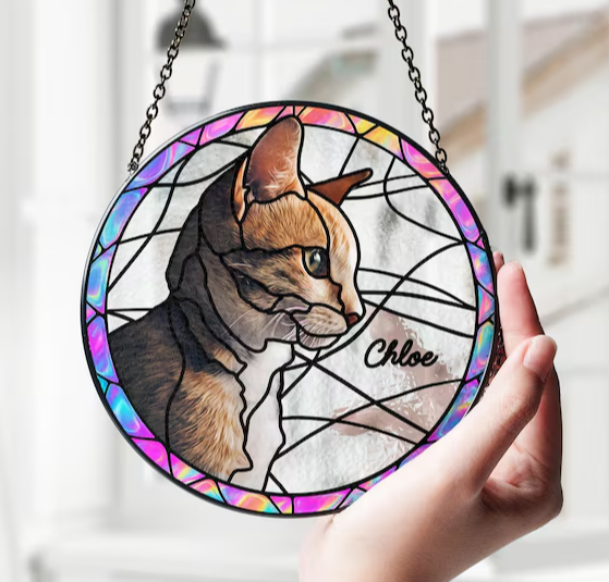 Stained Glass Suncatcher for Window Hanging