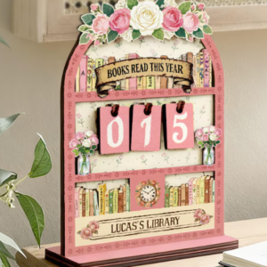 Custom Shape Book Tracker-3layers