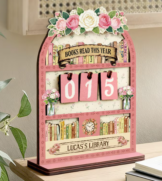 Custom Shape Book Tracker-3layers
