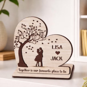 Custom shape wood standee