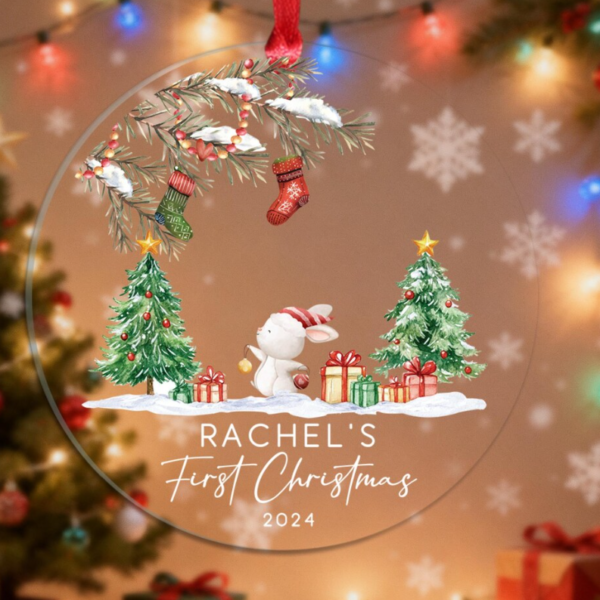 Clear Acrylic Ornament