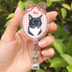 Custom Shape Acrylic Badge Reel