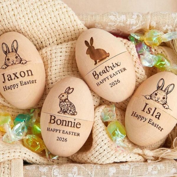 Wood Easter Egg