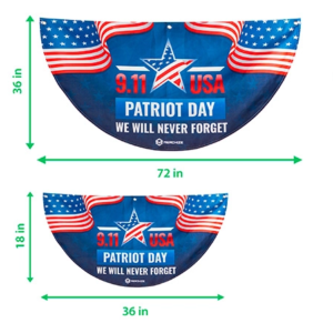 Semicircle Fence Flag