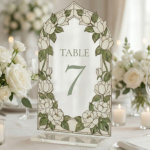 Rosted Acrylic Table Number