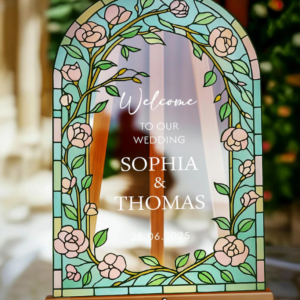 Arcylic Wedding Sign 3D 1 layer
