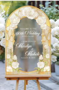 Arcylic Wedding Sign 3D 2 layers