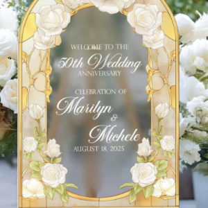 Arcylic Wedding Sign 3D 2 layers