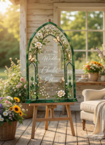 Arcylic Wedding Sign 2 layers