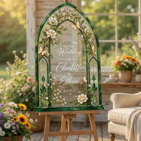 Arcylic Wedding Sign 2 layers