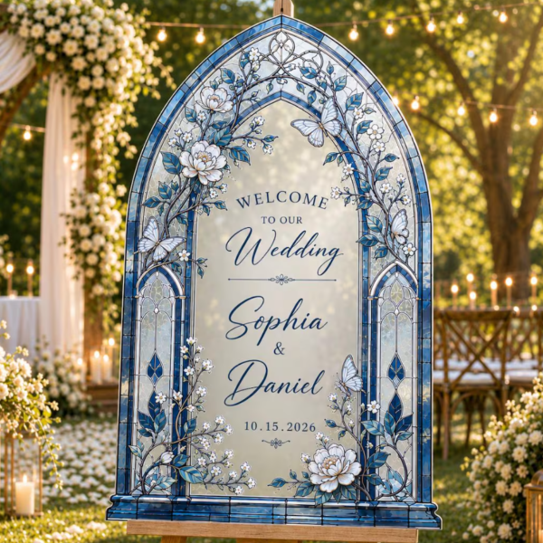 Rosted Acrylic Wedding Sign 2 layers