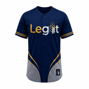 All-over Print Baseball Jersey Without Piping
