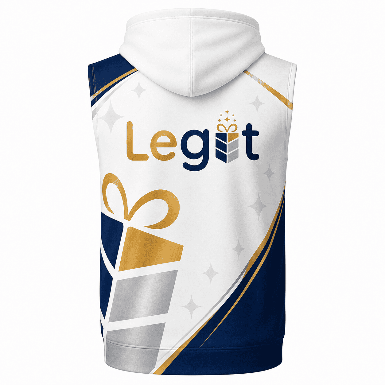 All-over Print Sleeveless Hoodie (Lightweight) - Image 2