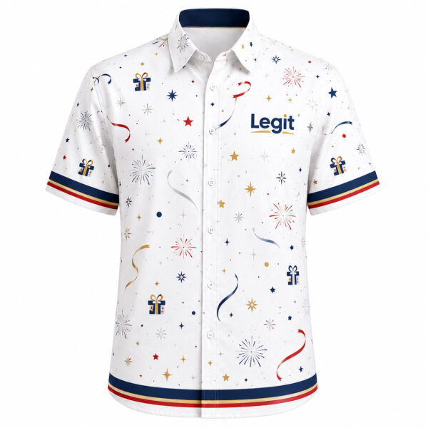 All-over Print Regular Fit Button Down Shirt