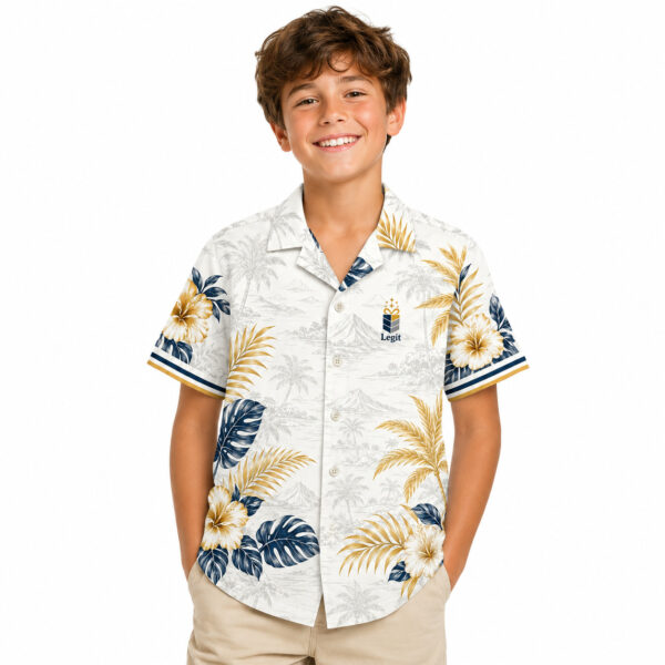 All-over Print Youth Short-sleeve Hawaiian Shirt