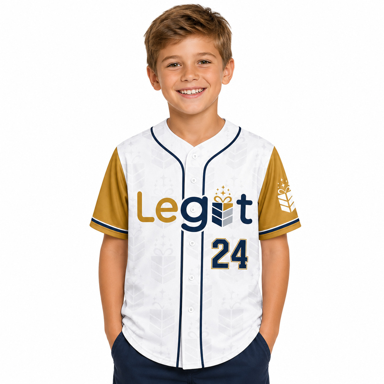 All-over Print Kids and Youth Baseball Jersey