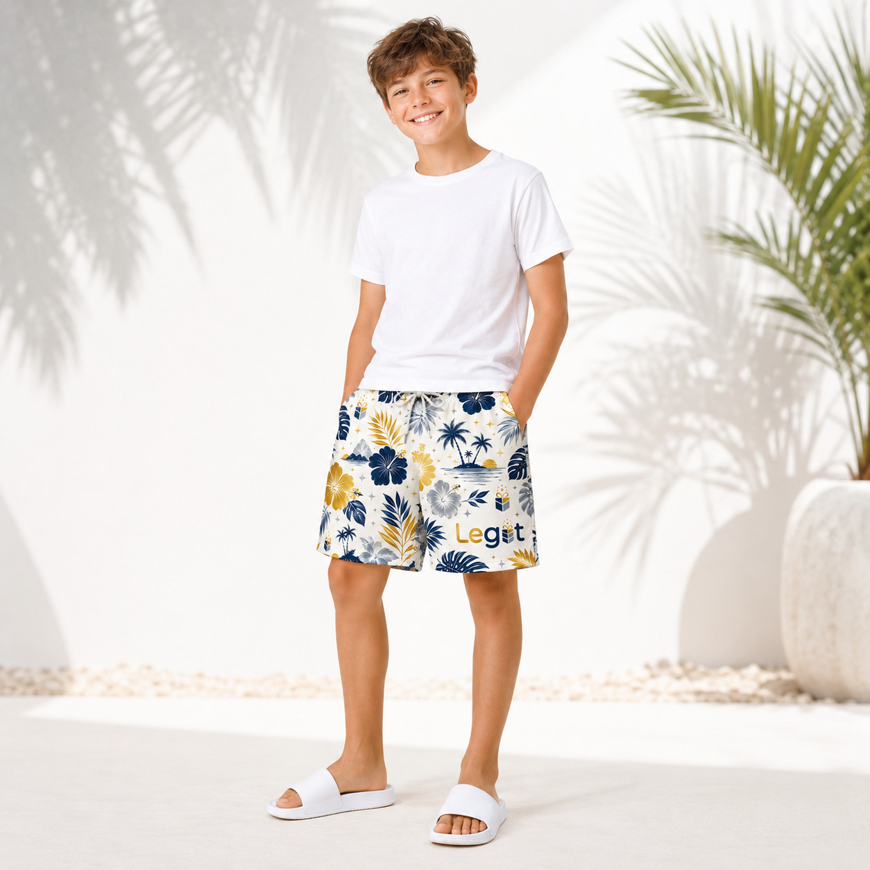 All-over Print Youth Hawaiian Shorts - Image 3
