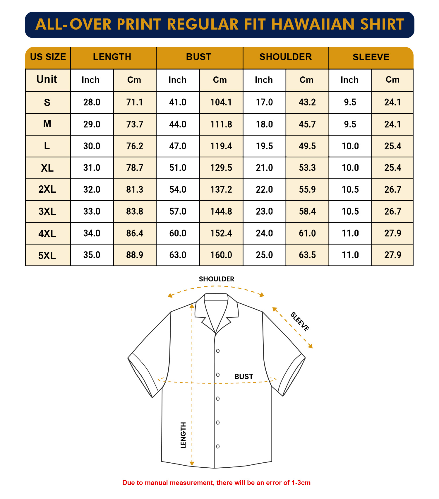 All-over Print Regular Fit Hawaiian Shirt - Image 4