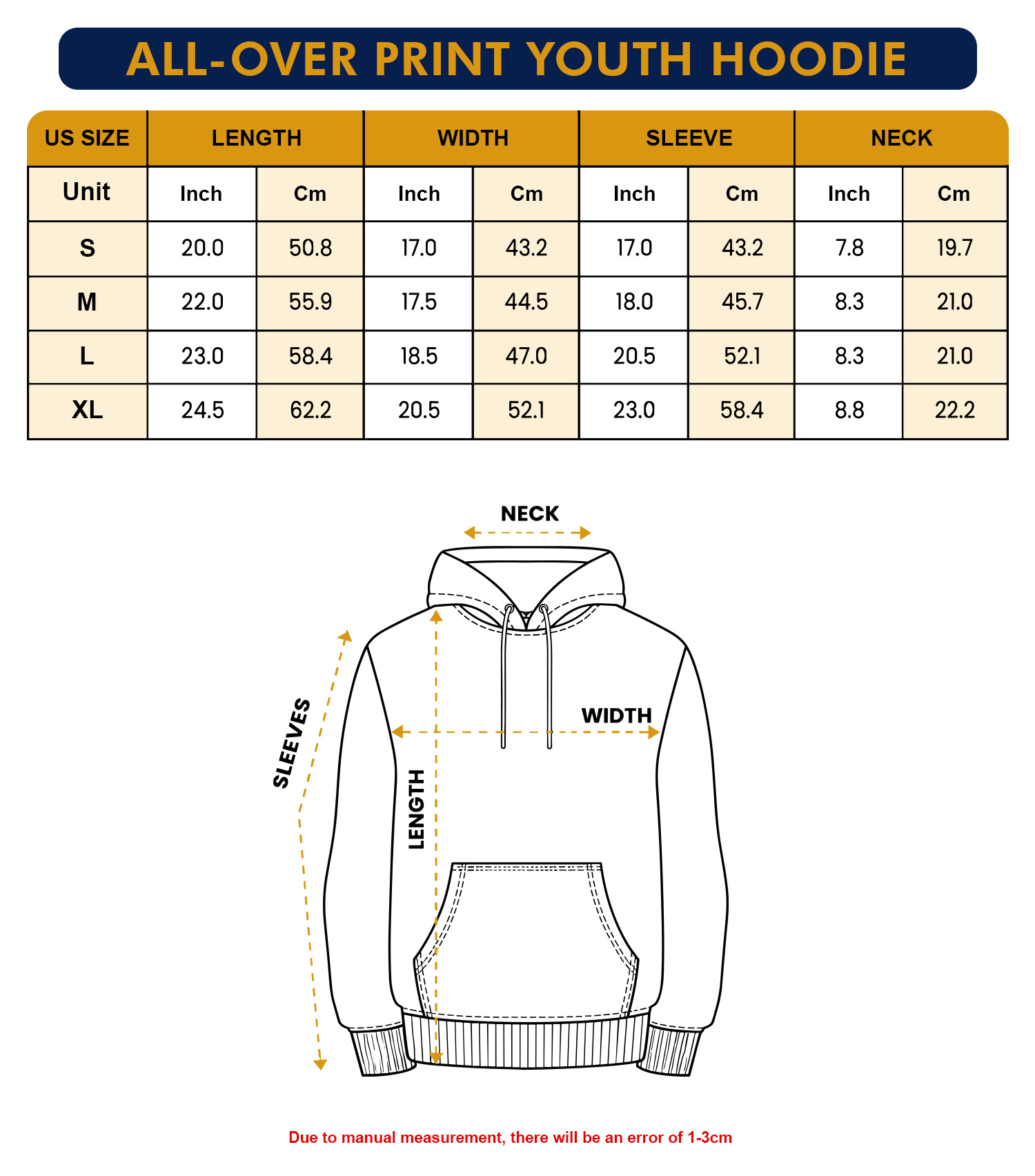 All-over Print Youth Hoodie - Image 4