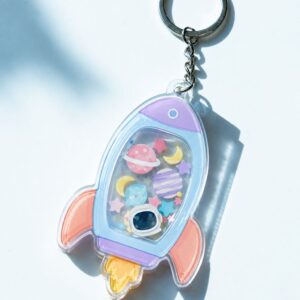Custom Shape Shaker Keychain