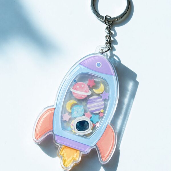 Custom Shape Shaker Keychain