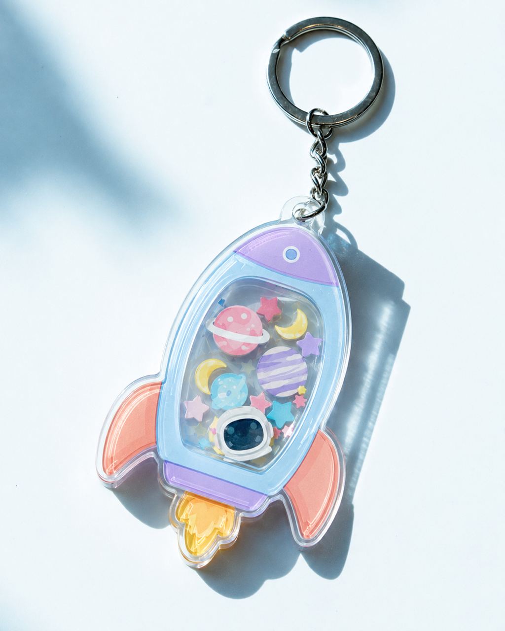Custom Shape Shaker Keychain
