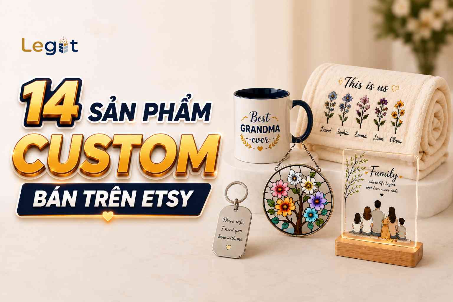 14 Sản Phẩm Custom Bán Trên Etsy Tiềm Năng Nhất Cho Seller Việt Nam Năm 2026