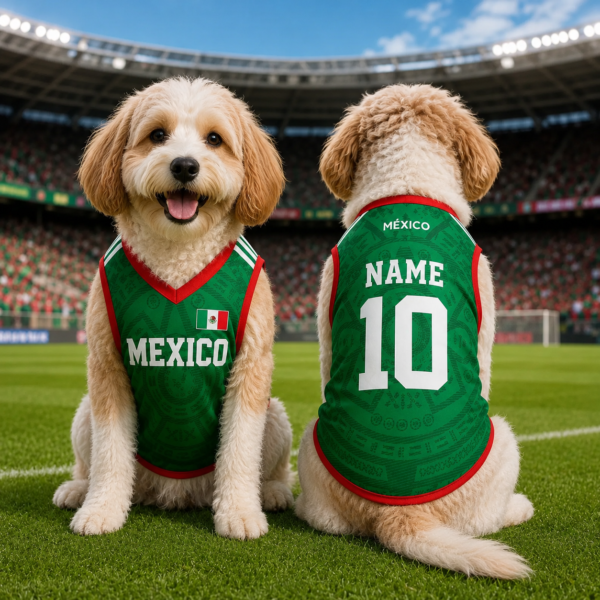 All-over Print V-neck Pet Jersey