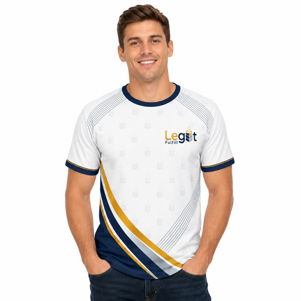 All-over Print Unisex T-shirt Jersey - Image 3