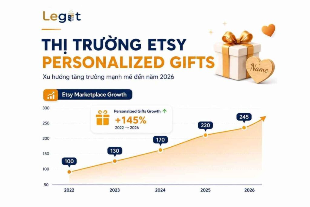 Xu hướng tăng trưởng sản phẩm custom bán trên Etsy năm 2026
