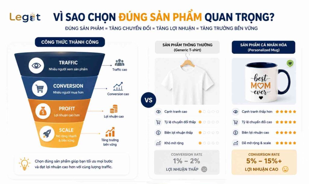 Tác động của việc chọn đúng sản phẩm custom bán trên Etsy