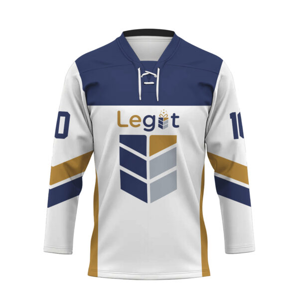 All-over Print Tie-neck Hockey Jersey( Midweight)