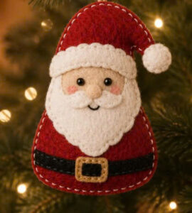 All-over print ornament felt